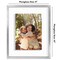 Americanflat Floating Aluminum Picture Frame - Sleek Aluminum Photo Frame for Wall Display - Black Metal Molded Frame - Shatter Resistant Glass - Hanging Hardware